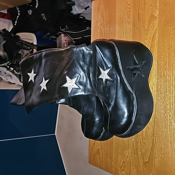 Demonia Star wedge kenn high boots size 10 - Picture 2 of 4
